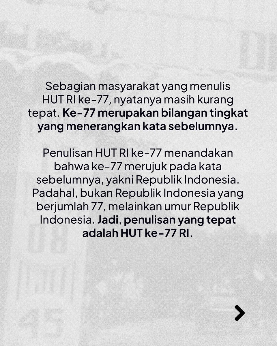 asumsico's tweet photo. Berikut penulisan ucapan HUT RI yang benar dan bisa digunakan saat 17 Agustus 🙌🏻🇮🇩

Semoga bermanfaat 😊 https://t.co/attn3VSw99