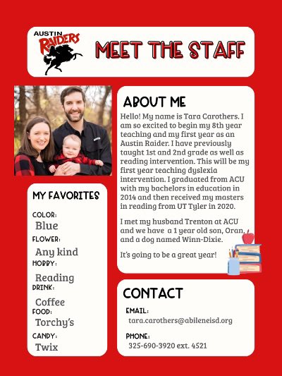 Time to meet the our LRC Associate, Computer Lab, GT, &amp; Dyslexia Teachers at Austin Elementary! <a href="/abileneisd/">Abilene ISD</a>