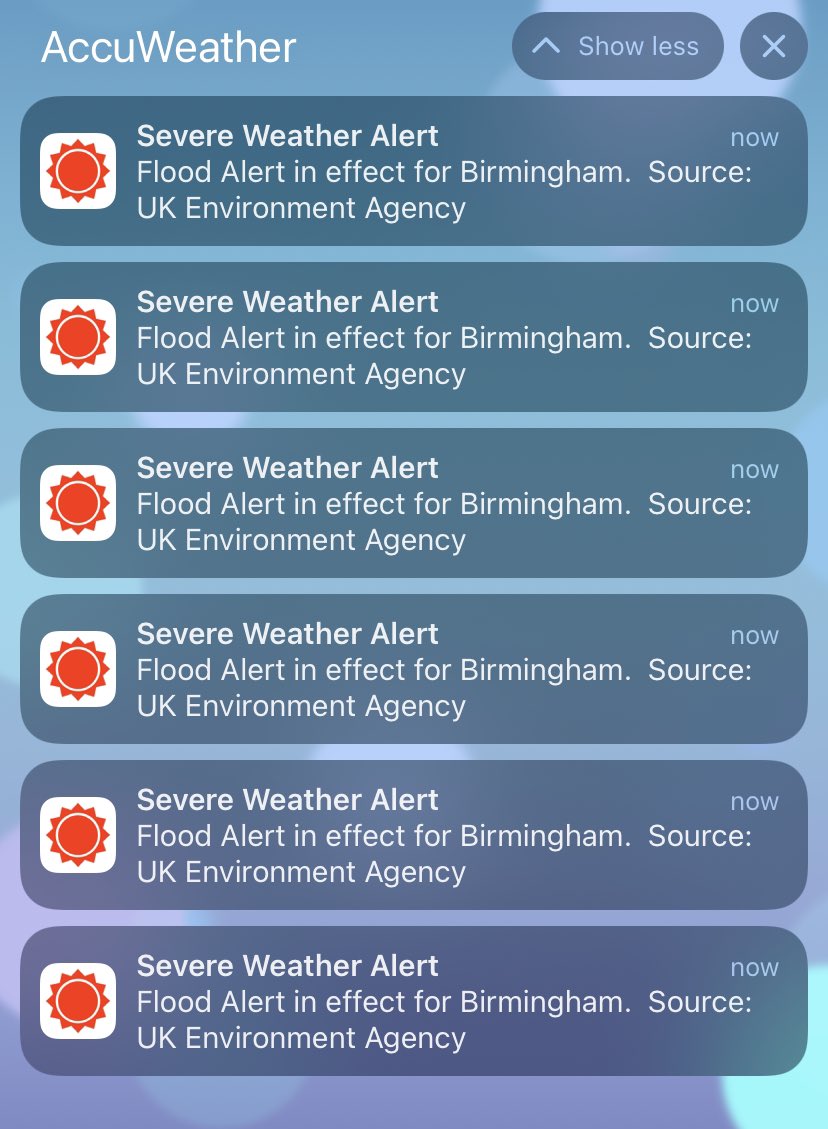 Six alerts in six seconds - prepare thine Ark