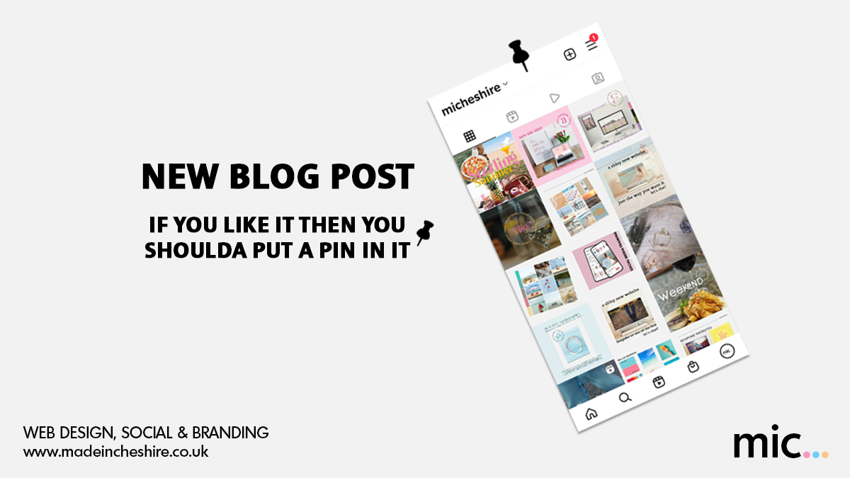 Have you tried Instagram's new 'pin to your profile' feature? Check out our blog and see what a great tool it can be for your business! 
madeincheshire.co.uk/blog

#instagram #socialmediatools #Cheshire #Altrincham #blog