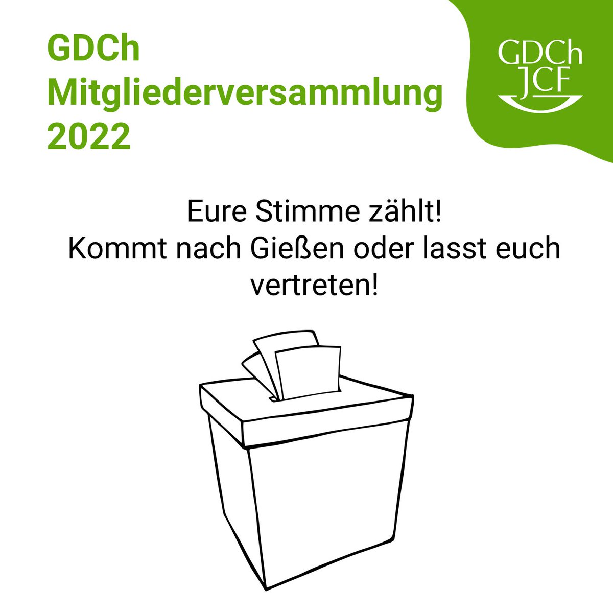 ++WICHTIG++ Mitgliederversammlung, 7. Sept., 15.30 h Univ. Gießen. Es ist ein Antrag mehrerer Mitgl. zum „Verzicht auf die Nutzung sogenannter Gender-Sonderzeichen“ eingereicht worden. Kommt vorbei, stimmt ab und stellt Vollmachten aus! Mehr unter jcf.io/start/neuigkei…