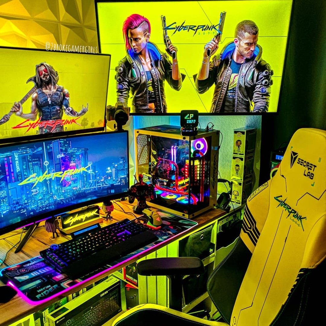 Brightstarcomp's tweet photo. Do you like it? 🔥🔥🔥
PC setup theme sync with your favorite game.

#brightstarcomp #pcsetup #gamingpc #gamingstation #gamingroom #pcgamingsetup #gaminghideout #mancave #clean #yellow #Cyberpunk2077 #secretlab #secretlabchair  #SecretLab #SecretLabsChairs #futuristic https://t.co/VcmBBT06xw