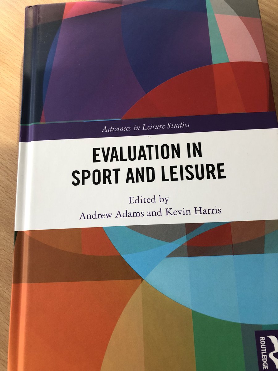So happy I recieved this beauty today  edited by <a href="/kevyharris/">Kevy Harris</a> &amp; Andrew Adams. The book is full of critical reflection on #evaluation strategies applicable in #sport &amp; #leisure including #realistevaluation, #collaborativeevaluation, our chapter on #processevaluation and MUCH MORE