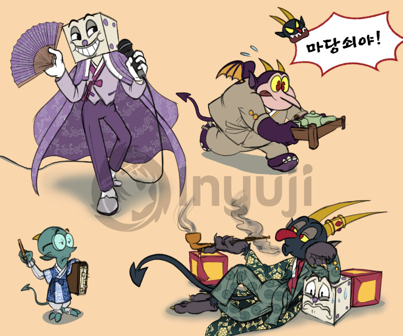 추워 on Twitter "RT inyujidraws Devil, King Dice, Henchman, and