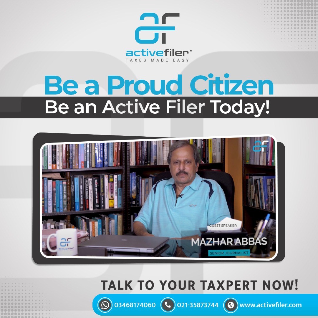 Active_Filer's tweet photo. Mr.Mazhar Abbas took the platform of ActiveFiler to remind the nation of its prime responsibility as a citizen. 
ActiveFiler Is Your Trusted Source for Personal and Business Tax Preparation.

Full Video: https://t.co/iENPwKGAuv

#activefiler #tax #taxfile #filer https://t.co/8eefhmGGpW