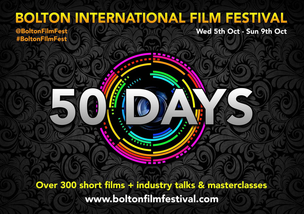 Bolton Film Festival (@boltonfilmfest) on Twitter photo 50 days to go until #BoltonFilmFest and time to announce this years programme!
Industry events include Film4, The Guardian, BBC Writers Room, Doc Society, BFI Film Hub North, BAFTA winning editor Mick Audsley, OSCAR winner Paul Franklin of DNEG: tinyurl.com/32h335df 50 days to go until #BoltonFilmFest and time to announce this years programme!
Industry events include Film4, The Guardian, BBC Writers Room, Doc Society, BFI Film Hub North, BAFTA winning editor Mick Audsley, OSCAR winner Paul Franklin of DNEG: tinyurl.com/32h335df