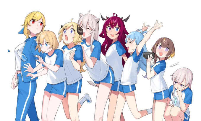 team Harimau#holoIDCup2022 #inKaela #ameliaRT #つのまきあーと #ししらーと #IRySart #AeruSeni #anyatelier #ioarts 