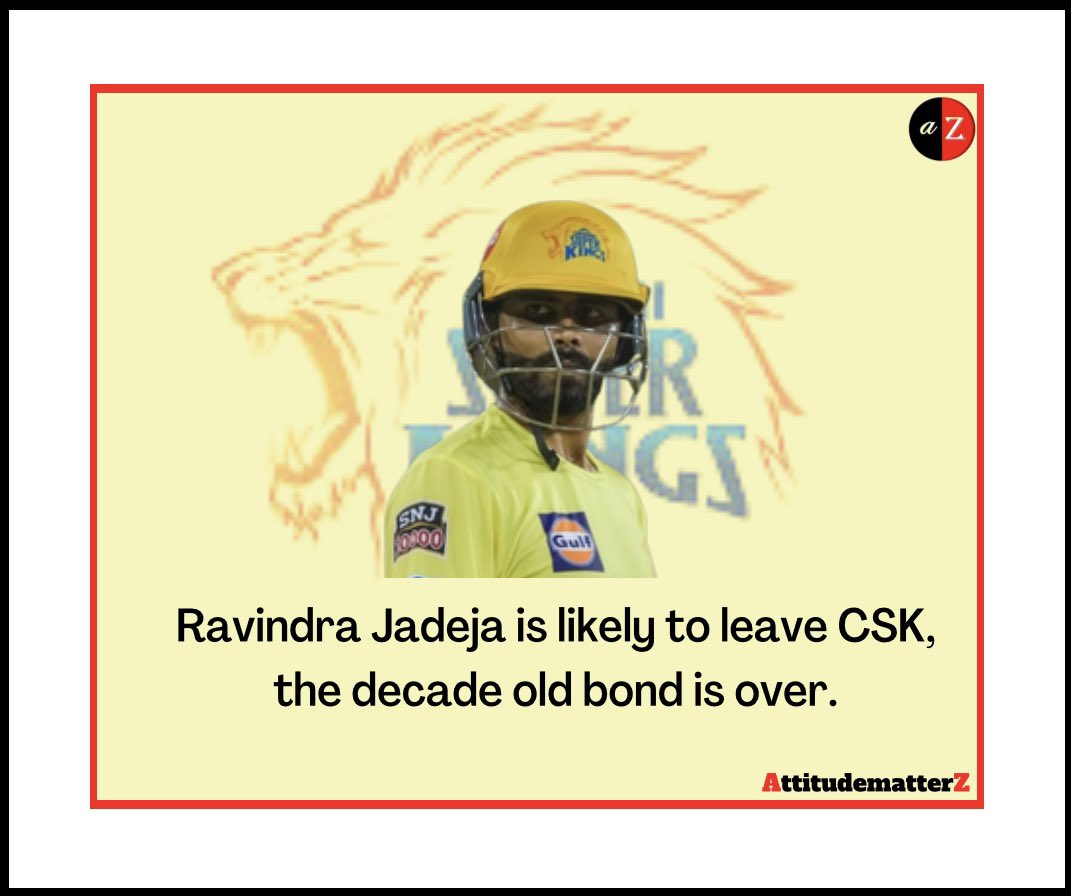 gradup333's tweet photo. Heart breaking news for CSK fans .
@ChennaiIPL @IPL @imjadeja 
#csk #cskfan #IPL https://t.co/G1doVzjDVJ
