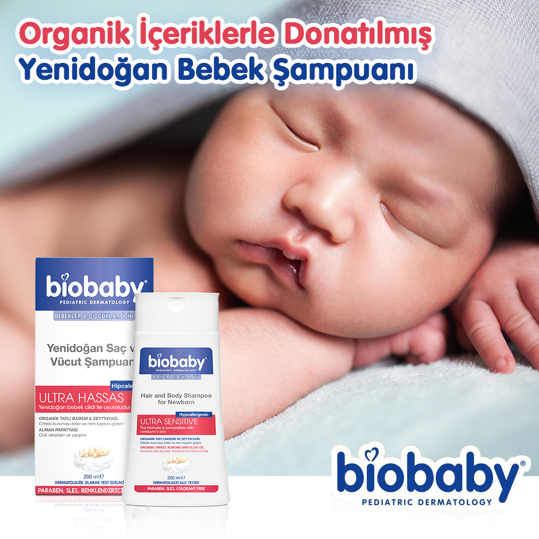 BioBabyTR's tweet photo. Ultra hassas yenidoğan bebek cildine özel olarak geliştirilen Biobaby Yenidoğan Saç ve Vücut şampuanı ile banyolar artık çok daha keyifli 😊

#bebek #bebekbakımı #çocuk #çocukgelişimi #sampuan #saç #saçbakımı #anne #annebebek #paraben #parabenfree #sls #slsfree #hipoalerjenik https://t.co/thDEFv4KXO