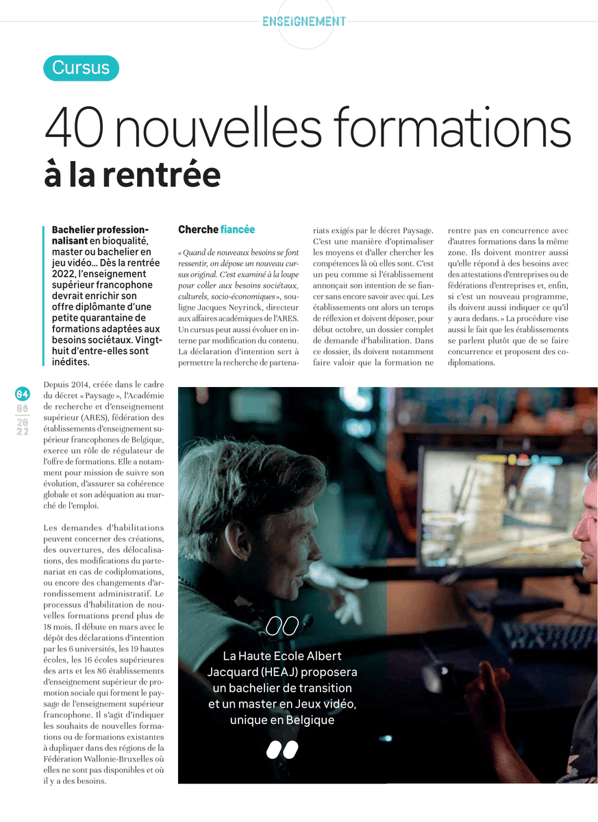 TeachTrans_EU's tweet photo. On parle de nous ! 🤩
Notre formation #NUMEFA se retrouve dans le magazine #STUDÉO ! https://t.co/v5wIY2cRJ5