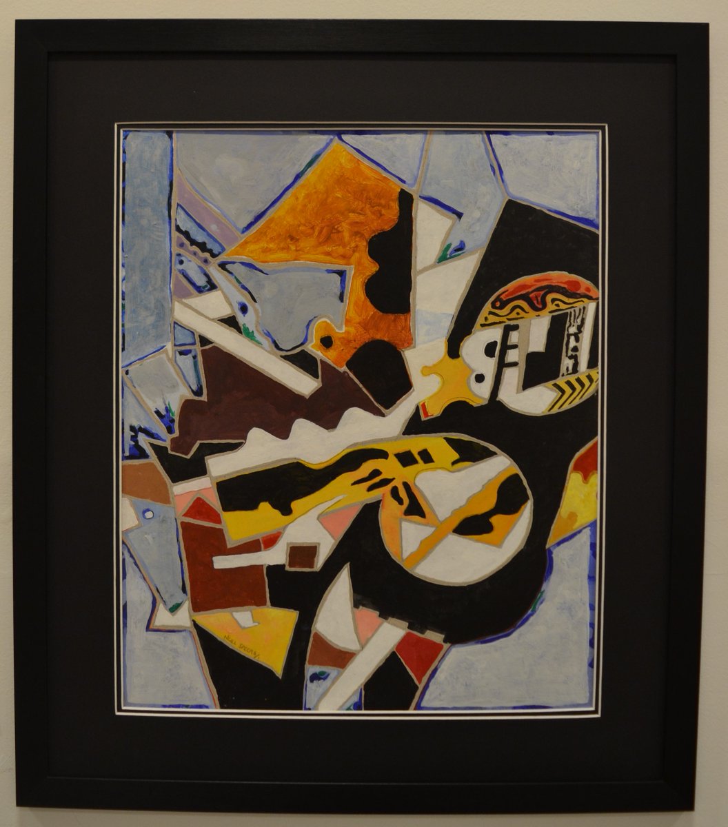 'Broken Keys' by Neill Speers, one of the paintings available to purchase until Thursdy 18th August for Red Cross Ukrainian Refugees Appeal at the Engine Room Gallery.
