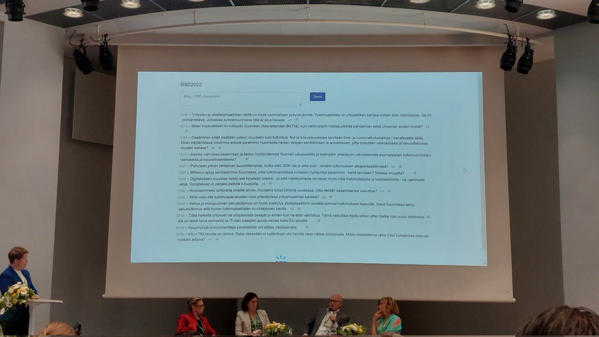 Marja Makarow <a href="/academiaeuropea/">Academia Europea</a> tutkimuksen vaikuttavuudesta: "Hyödyllistä yhteiskunnalle. Tutkijan moraalinen velvollisuus." Mitä mieltä, mitä muuta, mitä nostaisit olennaiseksi? #vaikuttavuus #impact #rsd2022 #tutkimus