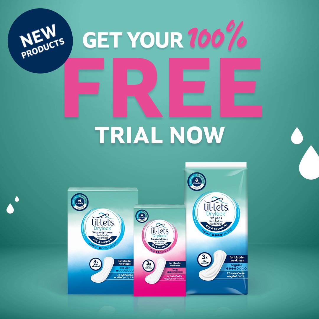 LilLets_SA's tweet photo. Bladder leaks? Trial our Drylock Pads & Pantyliners for FREE, right now!
#takebackcontrol and grab yours here: https://t.co/MFpOqjPSUH
Ts&Cs apply.
#lillets #drylock #pantyliners #pads https://t.co/E8R2ysZ0h7