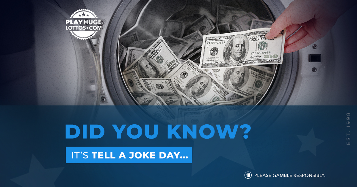 #TellAJokeDay Did you hear about the New Zealand man who discovered a crumpled Powerball jackpot ticket in his washing machine? After rushing to his neighborhood grocery to check his numbers, he discovered he had won NZ$250,000!
https://t.co/2pa1BQQzkl  #NationalTellAJokeDay https://t.co/lQeeDFlIJ7