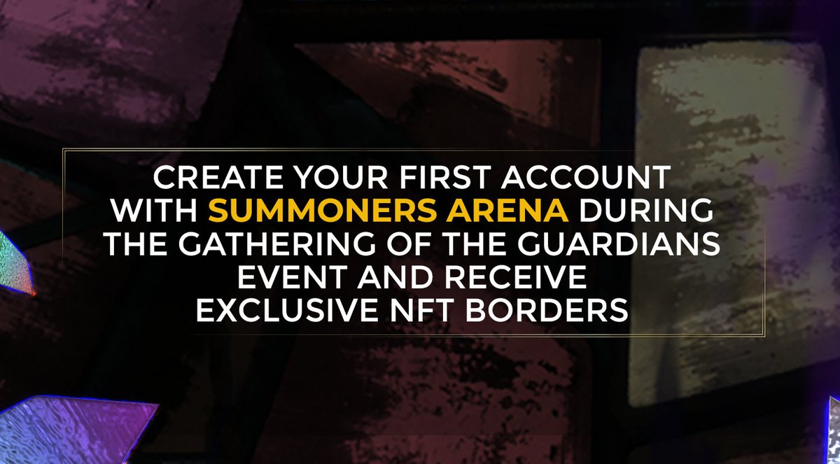 SummonersArena's tweet photo. 🔊Call for first-time players

🛡Join us in our first partnership with @BNBChain: GATHERING OF THE GUARDIANS and reap the most valuable prizes!

PLUS, first-time players will receive exclusive Welcome Gifts from @BNBChain and Summoners Arena! ✨

More info below 👇 https://t.co/v3zLJOpUwa