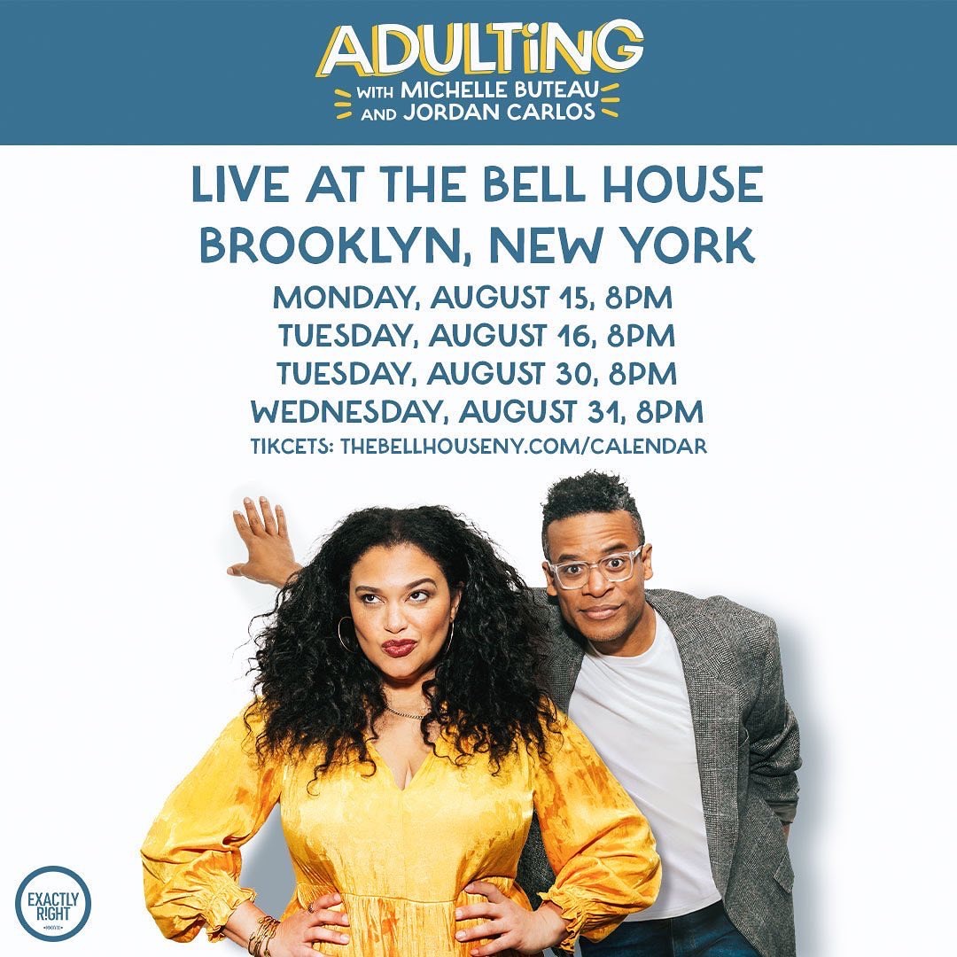 hybender's tweet image. .@MichelleButeau &amp;amp; @JordanCarlos host @RoyWoodJr and @BevySmith performing #NYCStandup 8:00 pm at @BellHouseNY: "Adulting;" tix at thebellhouseny.com/adulting