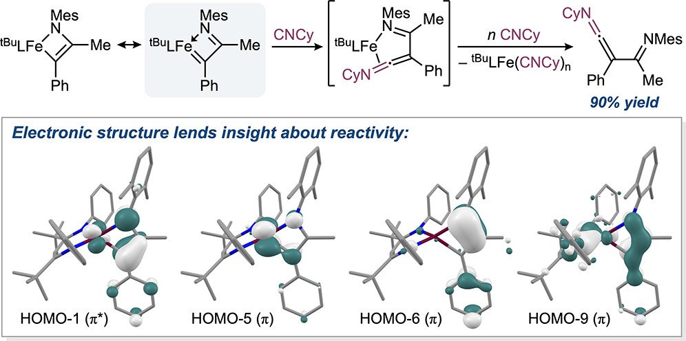 bhkenlo's tweet photo. Carbene-Like Reactivity in an Iron Azametallacyclobutene Complex: Insights from Electronic Structure https://t.co/2K78311xdr Neely and co-worker
@InorgChem 📢Communication📢
#iron #azametallacyclobutene #ketenimine #DFT #isonitrile #CO https://t.co/nYEKI8hEQc