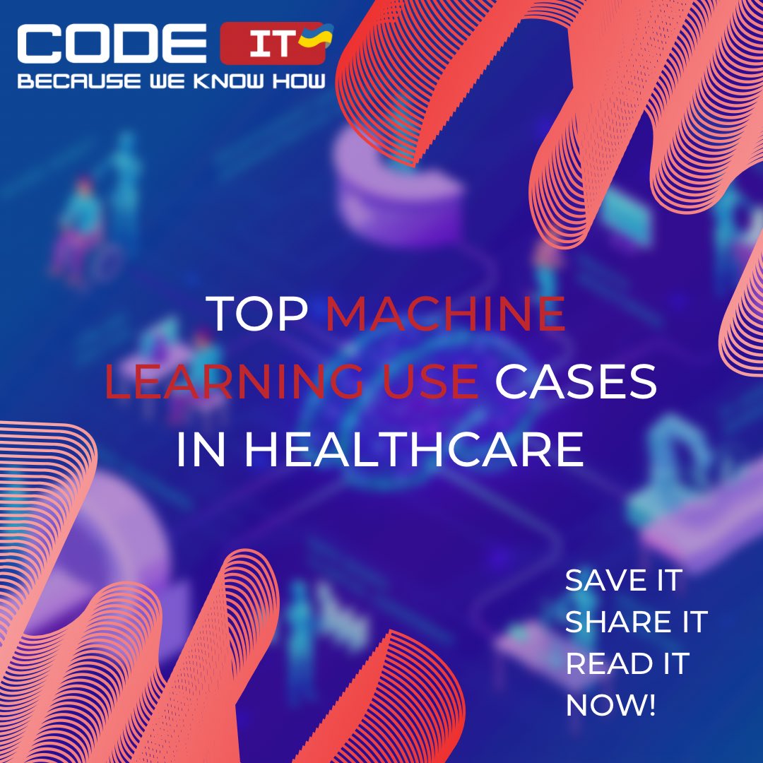 official_CodeIT's tweet photo. Мachine learning has been widely applied in most industries ranging from entertainment, retail, transportation to pharmaceutical, medicine, and healthcare✅

You can always read an extended version of the article on our blog: 
https://t.co/k5GT1tTthb https://t.co/7rV9mveOik