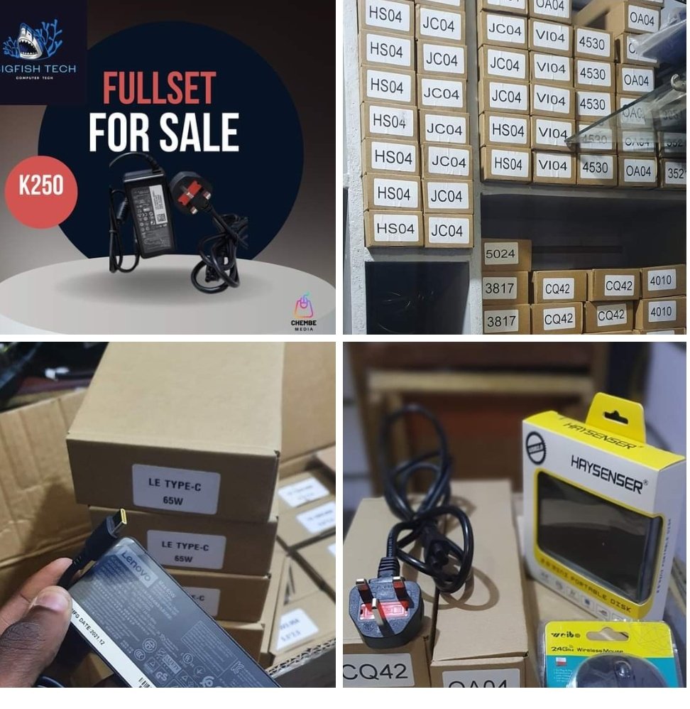 jonathanlupand0's tweet photo. Laptop 💻 powerpacks are still avaliable fullset at k250
Power pack only k200
Laptop batteries and cable also avaliable 
Laptop batteries k550 to k850 
Laptop cable its k50 
Call us 0971962756
#bigfishtech https://t.co/rAMM81eSDd