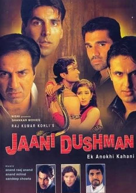 Raj Kumar Kohli's #JaaniDushman : #EkAnokhiKahani turns 20 today!

@iamsunnydeol @akshaykumar @SunielVShetty #SonuNigam @mkoirala @armaankohli @ArshadWarsi @AftabShivdasani @Rambha_indran  #SharadKapoor #RajatBedi #SiddharthRay @RajBabbar23 #AdityaPancholi #KiranRathod