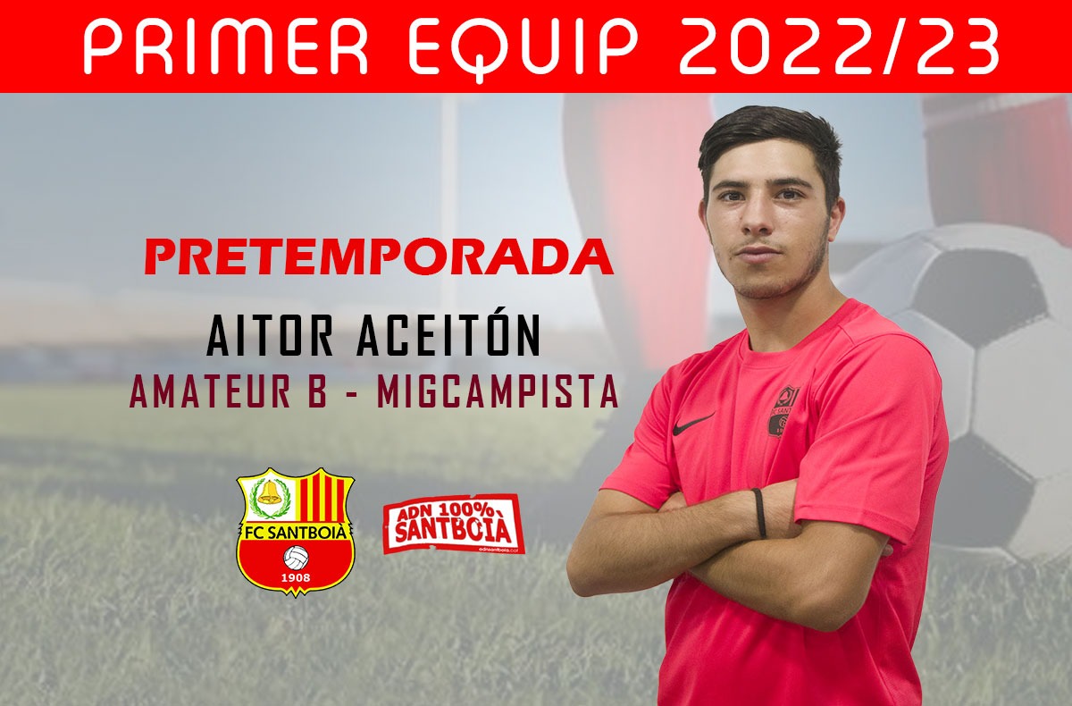 FClubSantboia's tweet photo. 🔥 PRIMER EQUIP | Apostem pels nostres. Per @adnsantboia 💪 Jugarà la pretemporada amb el primer equip Aitor Aceitón, migcampista del nostre Amateur B 🔝 #santboi #1cat3 @Aam_aitor https://t.co/lxNy1x9SRq
