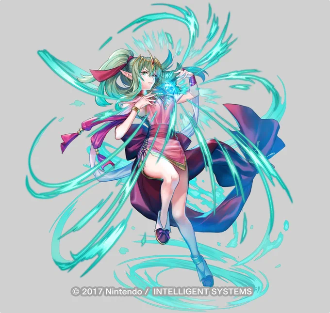 こんばんは「神竜の目覚め チキ」大人だけど子供の頃の衣装ですよろしゃす#FEヒーローズ #FEHerose 