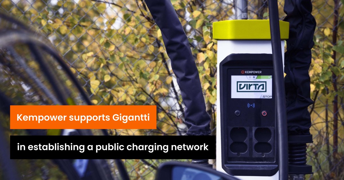 Kempower supports Finland’s largest home electronics retail chain Gigantti in establishing a public charging network by supplying its charging equipment. 🔌
Read the press release in Finnish ➡ bit.ly/3AoWxU7

<a href="/Gigantti/">Gigantti</a> <a href="/virtaltd/">Virta Ltd</a> #electriccars #fastcharging  #evcharging