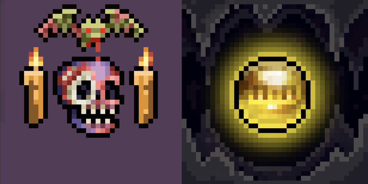 SkullDungeonNFT's tweet photo. Giving away DEADSKULL#54 during Skullfest twitter space, and an Essence of Resurrection to turn it into something special 🕯💀🕯
(Scroll down to learn the ritual)

To enter and win you must:
&amp; RT this post
Follow @SkullDungeonNFT 
Tag 3 friends in the comments.
Be present at fest https://t.co/QOcaZLA8ij