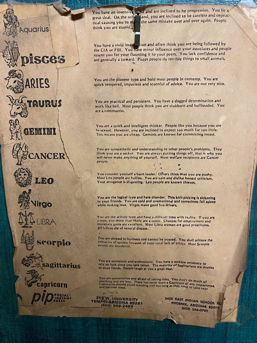 whirlwind65's tweet photo. C'était un autre délire dans le temps les horoscopes 😳 https://t.co/dezsxTX0fe
