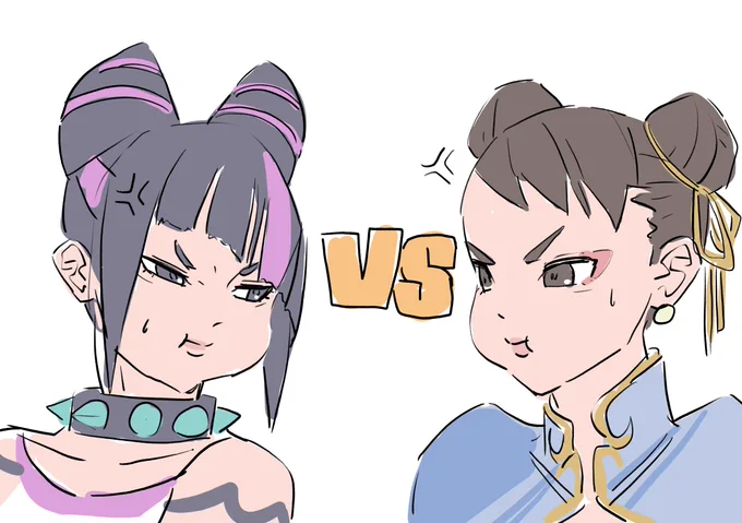 #格ゲーキャラ描こうぜ メトロシティでは怖いとされているらしい威嚇方法を実践してみている人たち 