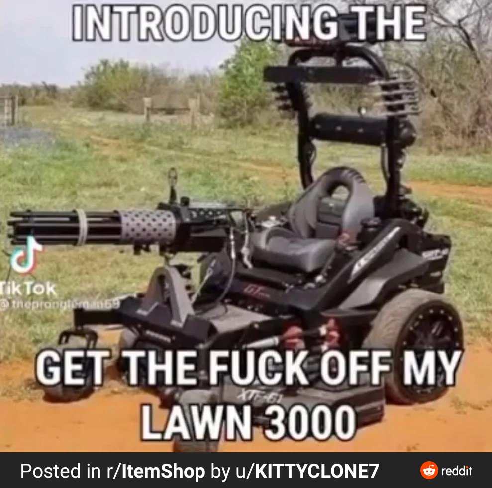 lilith.⠀
I was browsing reddit and I found a fucking kaen mower with machine guns and I was instantly thinking

"Blitzo would have this"
<a href="/Impishlypester/">ʙʟɪᴛᴢᴏ</a>