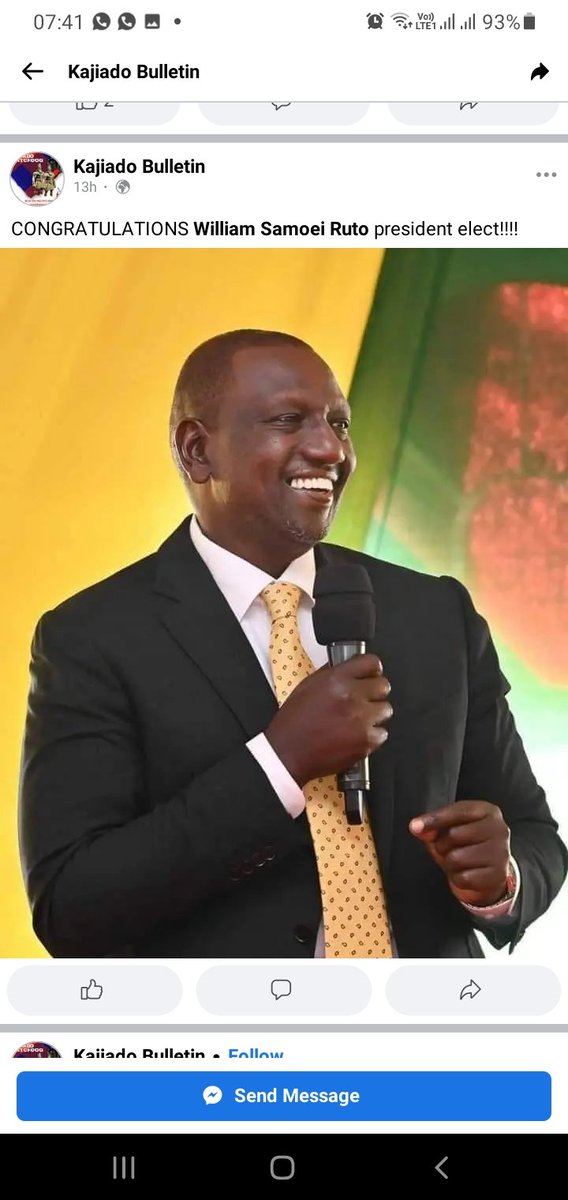 Shem_Musical's tweet photo. Congratulations to the President Elect His Exellency @WilliamsRuto. May God blessings be with you. "Be strong and courageous. Do not be afraid, do not be discouraged, for the Lord your God will be with you wherever you go". Joshua 1:9. https://t.co/6R9FA6TMBE