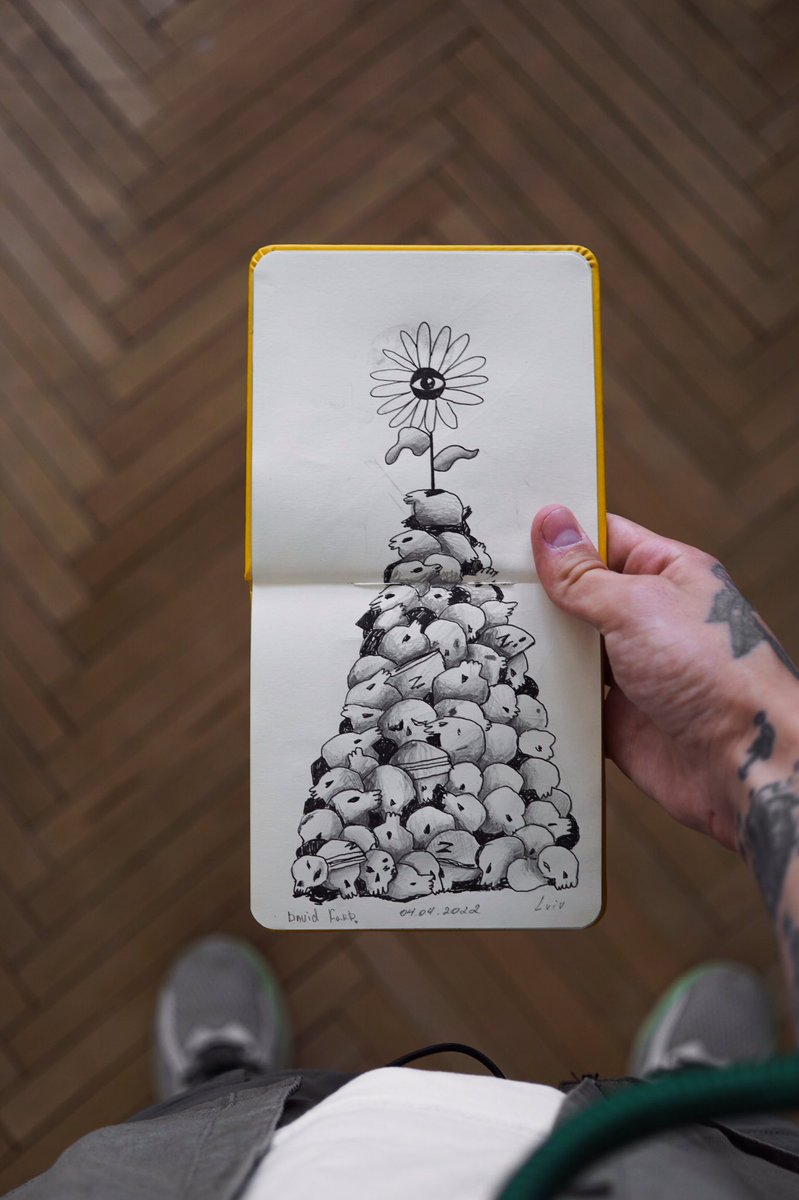 davadudeart's tweet photo. Швидкий скетч «Розквіт війни». Це як «Апофеоз війни» Верещагіна ,тільки замість російського художника російські черепи )

#davadude #davadudedesing #peaceukraine #russiaterroriststate #stoprussia #sketchbook #warart #warillustration #peace #gloryukraine🇺🇦🇺🇦 https://t.co/zi0YoJRLoI