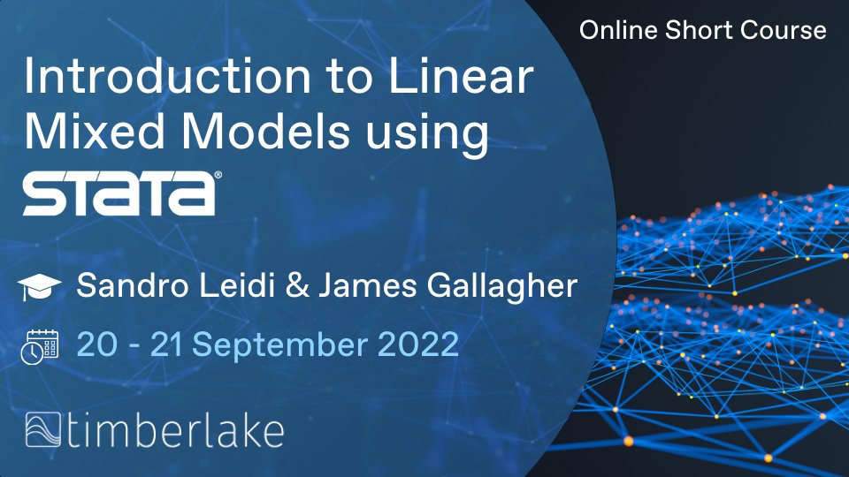 Twitter-এ Stata UK: "Employ Linear Mixed Models in Stata. Learn how to the -mixed- command and its options, maximum likelihood and REML methods for fitting a mixed model, and more in