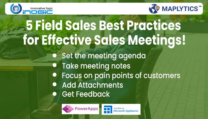 inogic's tweet image. 5 Field Sales Best Practices for Effective Sales Meetings! 
bit.ly/3C1z5h5 

#Dynamics365Maps #Fieldreps #MapAnalytics #SalesReps #SalesMeeting #DataVisualization #DynamicsCRM #GeoMapping