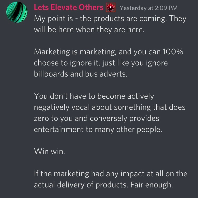 SafemoonWarrior's tweet photo. #SafeMoon marketing and strategy manager statement on Discord. https://t.co/fraB2GR5dl