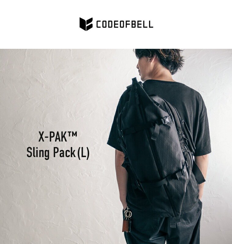 tunaigoutes's tweet photo. 再入荷！

#CODEOFBELL
X-PAK SLING PACK L

防水性と強度に優れた高機能素材を使用した大容量スリング

13インチPCスリーブを備え、ガジェットオーガナイザーも充実

用途やシーンに合わせてスタイルを変えて使えるのも魅力です

コードオブベル正規取扱店
 #ツナグテ

https://t.co/FGvIGFlhNW https://t.co/uR9TyHAH9J