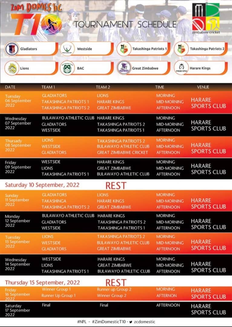 Dear <a href="/ZimCricketv/">Zimbabwe Cricket</a> 

As the fans of this beautiful sport we ask you to reconsider the <a href="/zcdomestic/">Zimbabwe Cricket Domestic</a> T10 Tournament calendar. We want to come watch the games but you decided to rest on Saturday, a day that most fans can attend the game. Why not rest on Monday?

Yours 

ZCSU