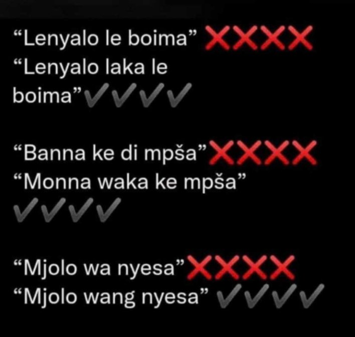 And those calling men trash, o raa rrago, gao sena rrago o raa borrago ba di nextdoor jou bloody nonsonso 

#MissSA2022  #CR17BankStatements