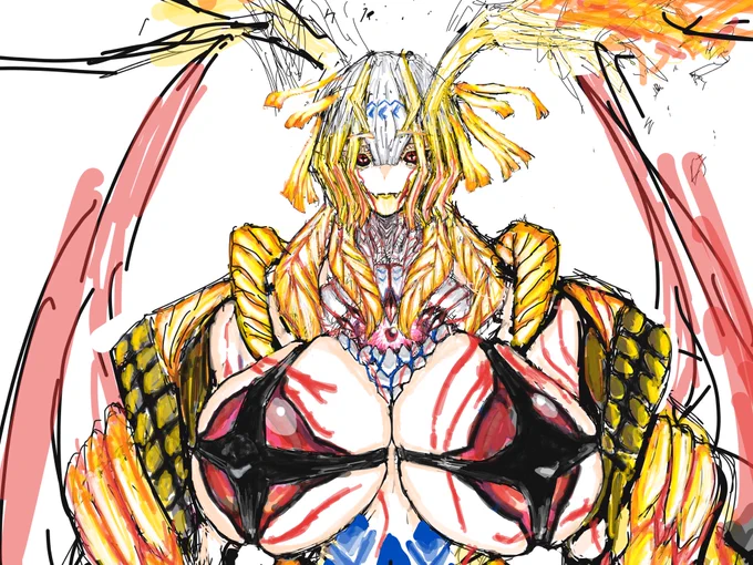 女体化したゲーティアです。