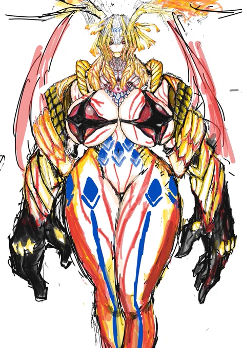 女体化したゲーティアです。