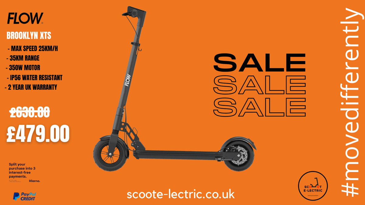 lectricwales's tweet photo. The Brooklyn has practicality and security in spades, with a rugged neck design making it easy to lock with traditional cable locks &amp; a key-lockable XT quick-swap battery for an added level of security. NOW ON SALE! https://t.co/FPgEzamVqI
#movedifferently #sale #getyourscootson https://t.co/mq8faefTjV