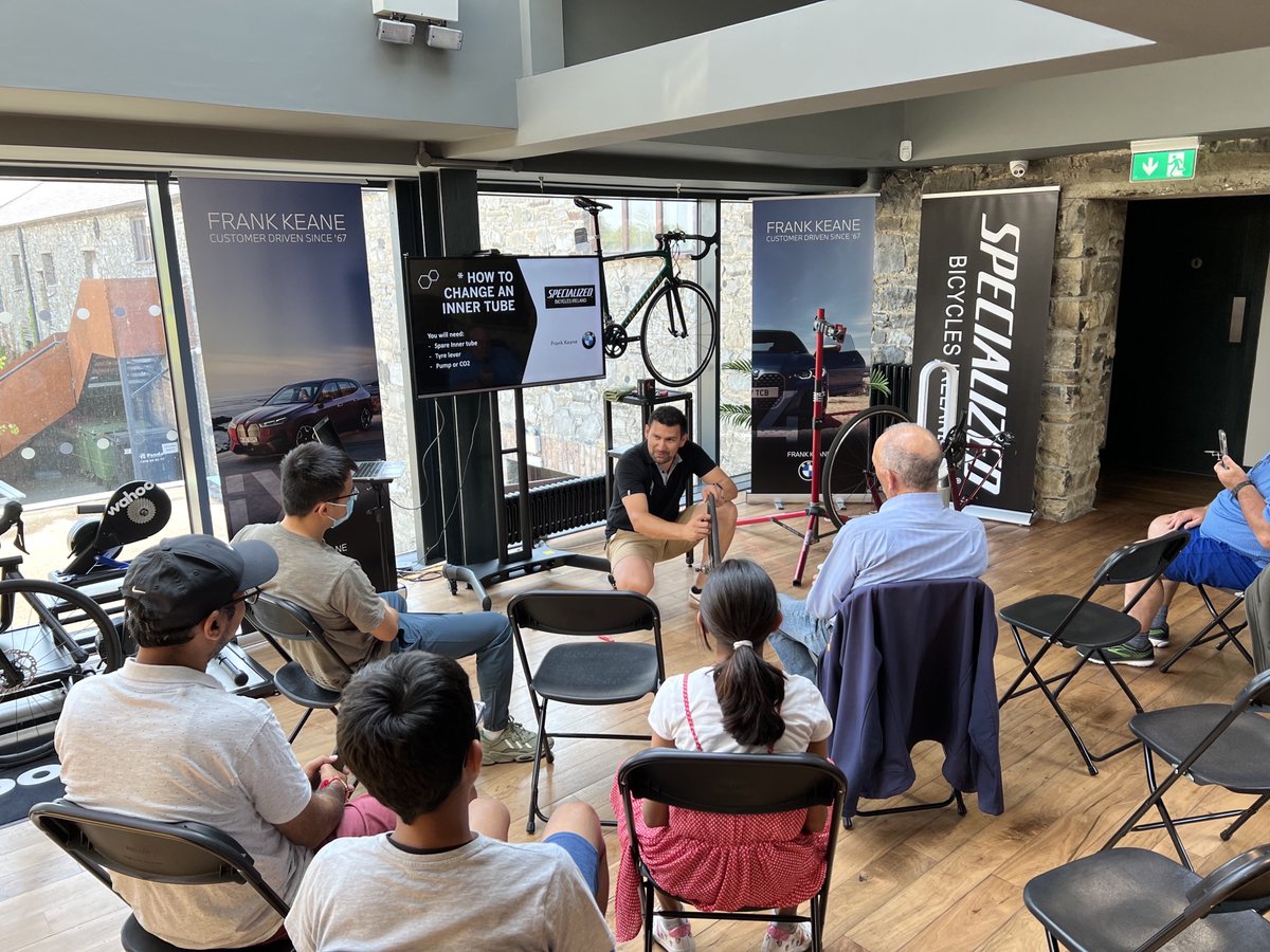 FrankKeaneBMW's tweet image. Thank you to all customers that attended our second Bike Workshop at Specialized Ireland on Saturday morning 🚴

Watch this space for future events in collaboration with the Specialized team. 

#Specialized #FrankKeaneBMW #iamspecilaized