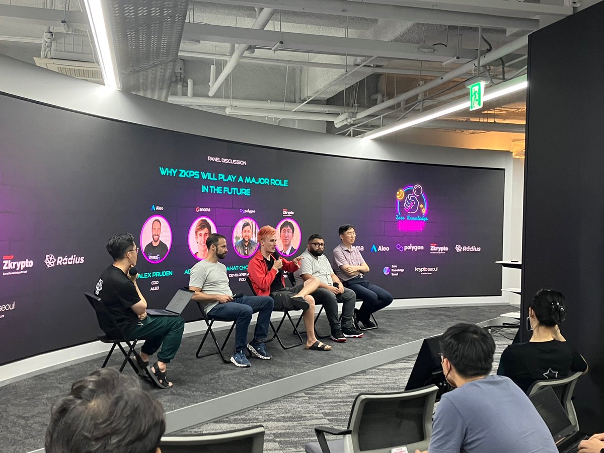 zk_seoul's tweet photo. Over 100 members participated at #ZKNight👏

If you're curious about how @AleoHQ @anomanetwork @0xPolygon @radius_xyz utilizes zkp and why #zkp is essential for the future of Web3, check out our YouTube (in thread👇) https://t.co/svEtGETkd3