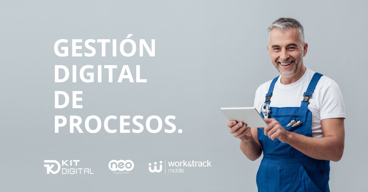 Workandtrack's tweet image. Red.es ha publicado la II convocatoria de ayudas #KitDigital para empresas entre 3 y 9 empleados. Desde septiembre, podrás presentar tu solicitud con @NEO_Mobility te ayudamos como agente digitalizador oficial 👷📱🚀 Más info ▶ bit.ly/3xzdyrV