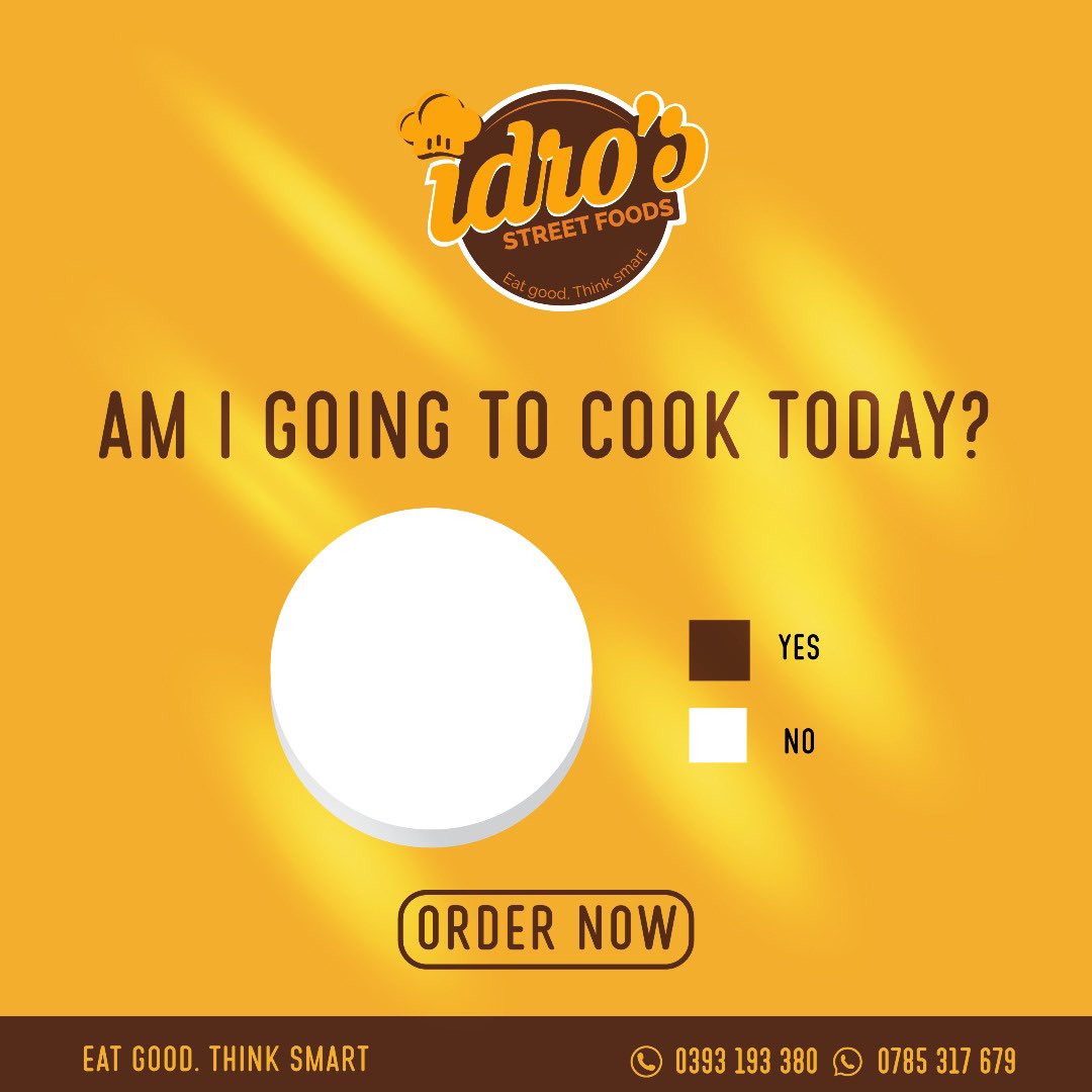 We are here to answer your questions and
deliver to your satisfaction.

Eat Good, Think Smart

#IdrosStreetFoods