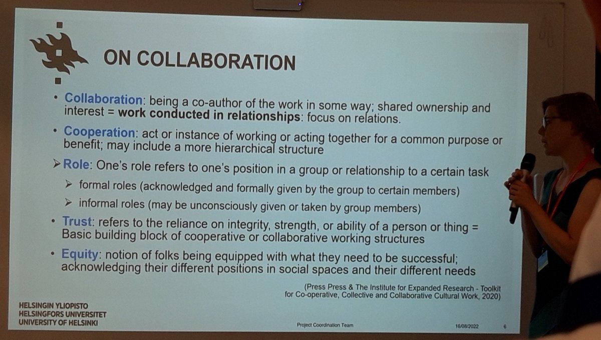 What is #collaboration vs #cooperation? Interesting workshop in #rsd2022 by University of Helsinki colleagues at <a href="/UniOulu/">University of Oulu</a>