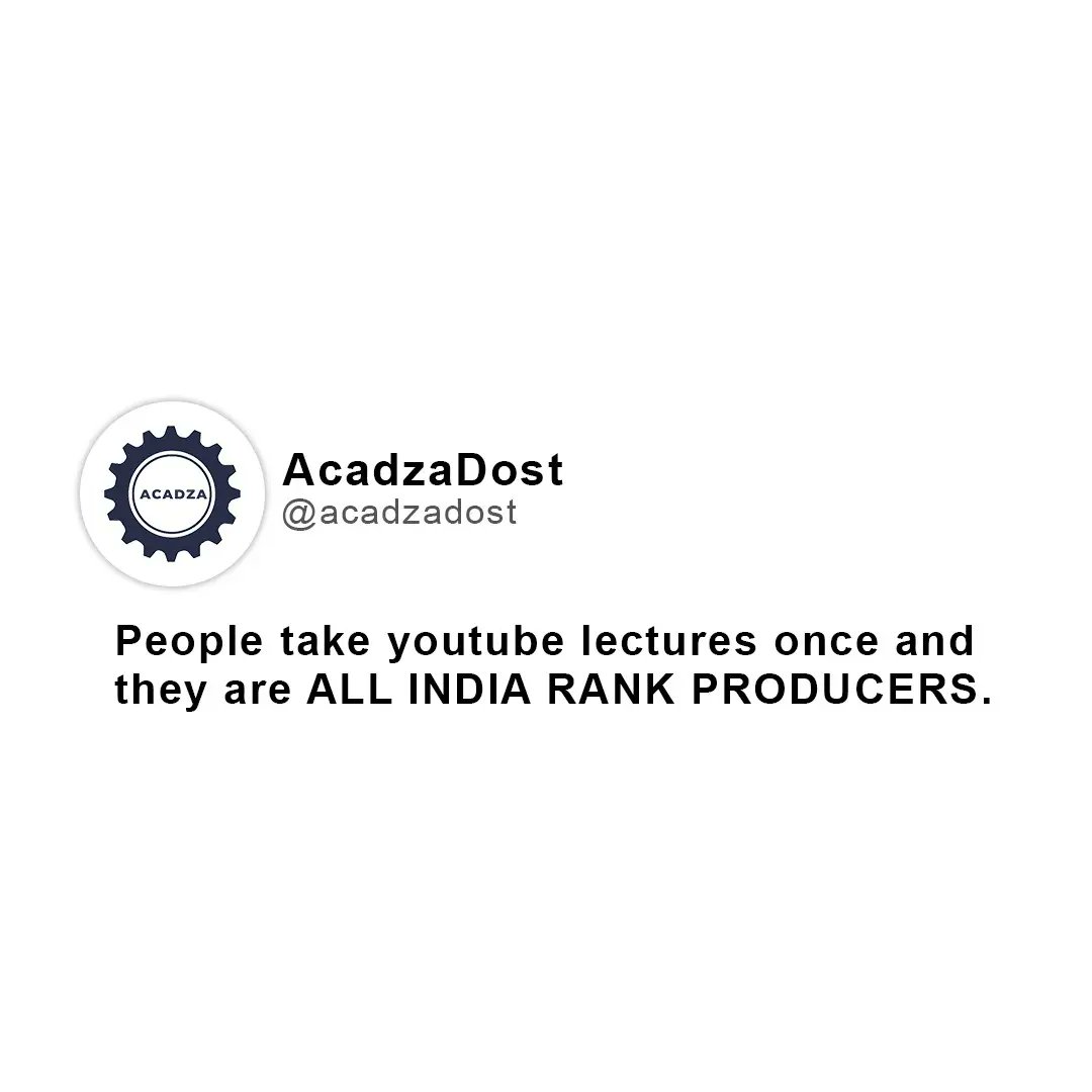 AcadzaDost's tweet photo. Eazzyy lgta h rank producing teacher banna?? Eazzy lgta h?? Eazzy nahi hai... ye ek art hai art😎
Jiske artists h ACADZA ke teachers!!!!!💁🏻‍♂️💁🏻‍♀️
Want to learn from them? Check ACADZA today!!🪄
Kya kehte ho @scoopwhoop??
#NEET #jee2022 #jee #NEET2022 #exam #exampreparation #students https://t.co/YZ3tnI67wL
