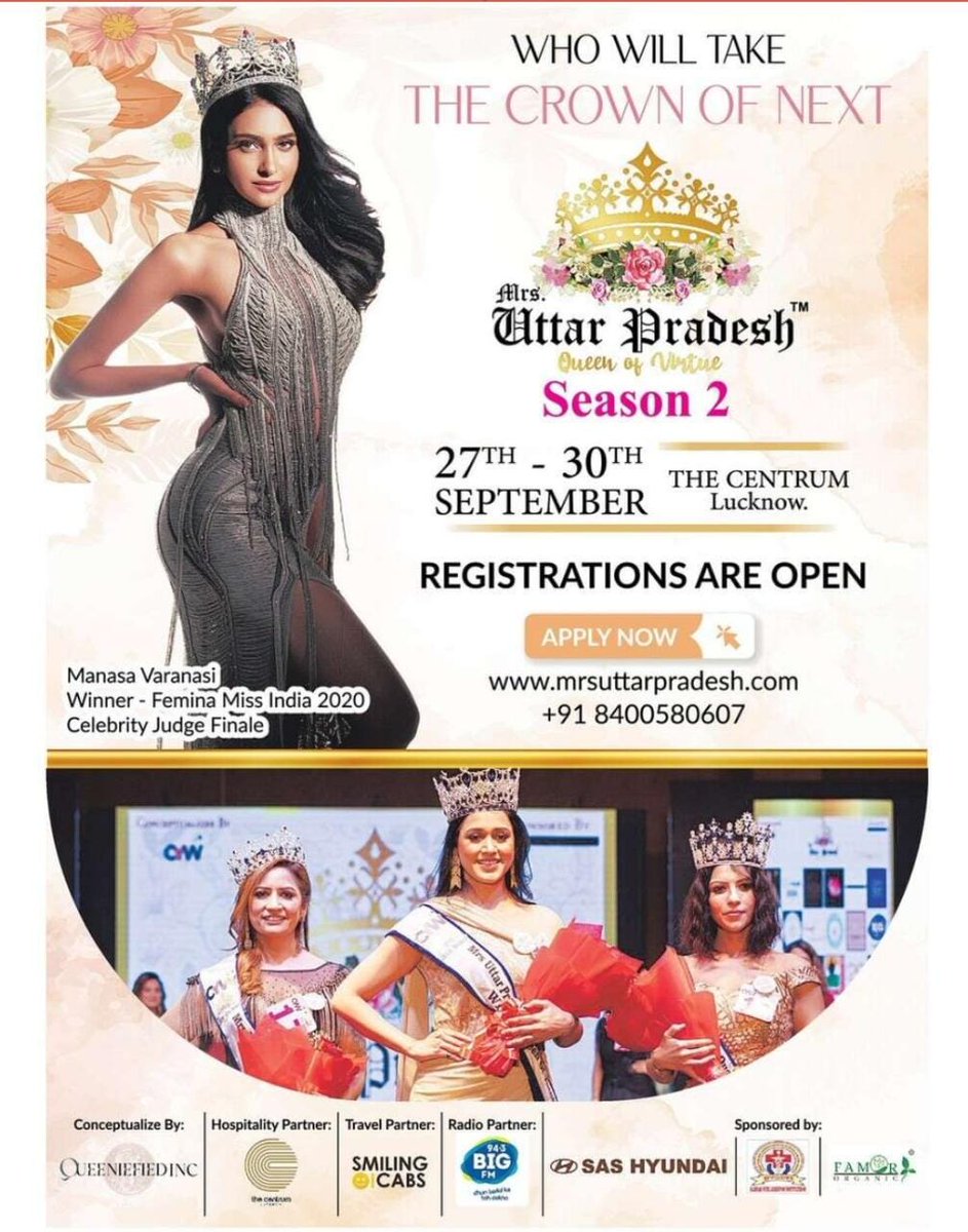 Mrsuttarpradesh's tweet photo. We are proud to share the print media coverage of MUPQV registrations.
#RegisterNow for Season 2,
๐ https://t.co/VTZz9wT2UF or call at: +91 8400580607
#cyw #MUPQV2022 #MUPQVS2 #MUPQV #mrsuttarpradeshqueenofvirtue #thevirtuousqueenofindia #mrsuttarpradesh #pageantcrown
#runway https://t.co/amqcHxQLR3