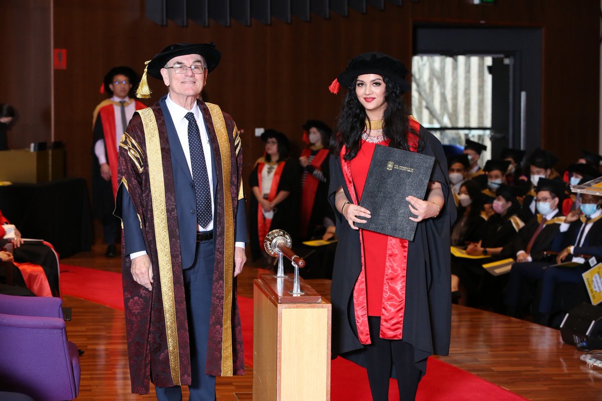 Dr Aaminah Khan (@aaminahkhan_1) on Twitter photo Almost a year and a half late, but very grateful to finally be able to wear the coveted velvet hat! 🎓
Now officially #PhDone! 😄😄
<a href="/KidsCancerInst/">Childrens Cancer Institute</a> <a href="/UNSWMedicine/">UNSW Medicine & Health</a> Almost a year and a half late, but very grateful to finally be able to wear the coveted velvet hat! 🎓
Now officially #PhDone! 😄😄
<a href="/KidsCancerInst/">Childrens Cancer Institute</a> <a href="/UNSWMedicine/">UNSW Medicine & Health</a>